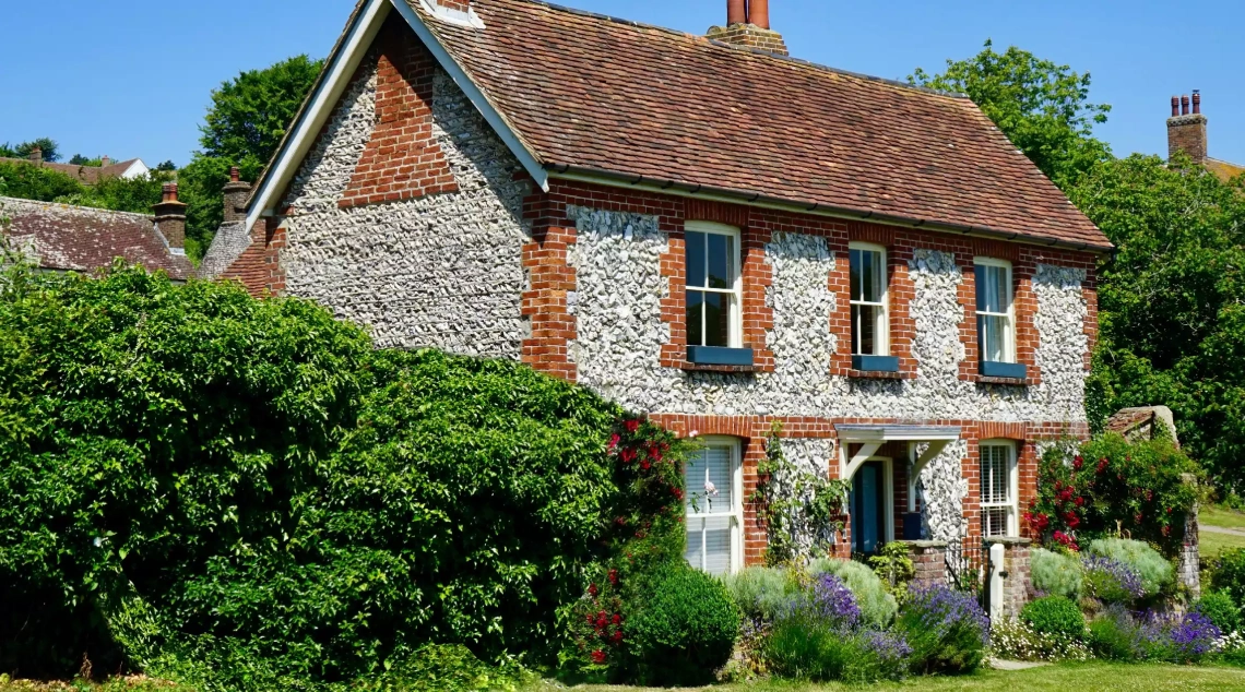 House made of stone.