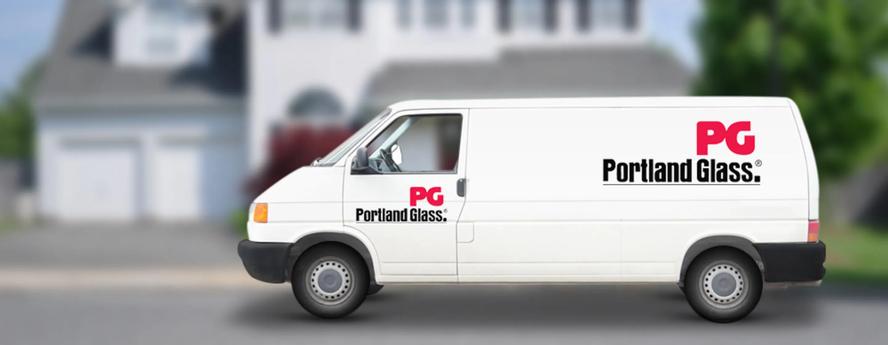 Branded Portland Glass truck